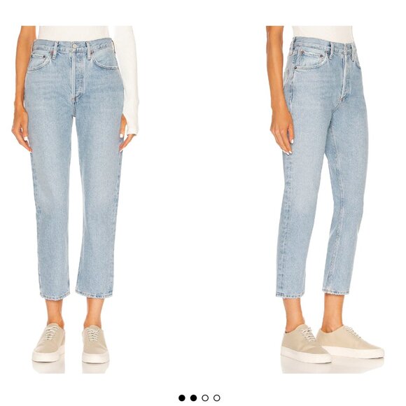 Agolde Denim - AGOLDE Riley High Rise Straight Crop Size 27